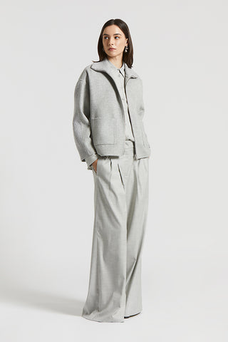 Stretch viscose wool shirt