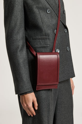 Genuine leather phone holder