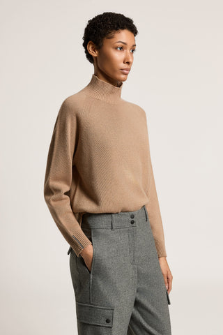 Wool, silk and cashmere sweater