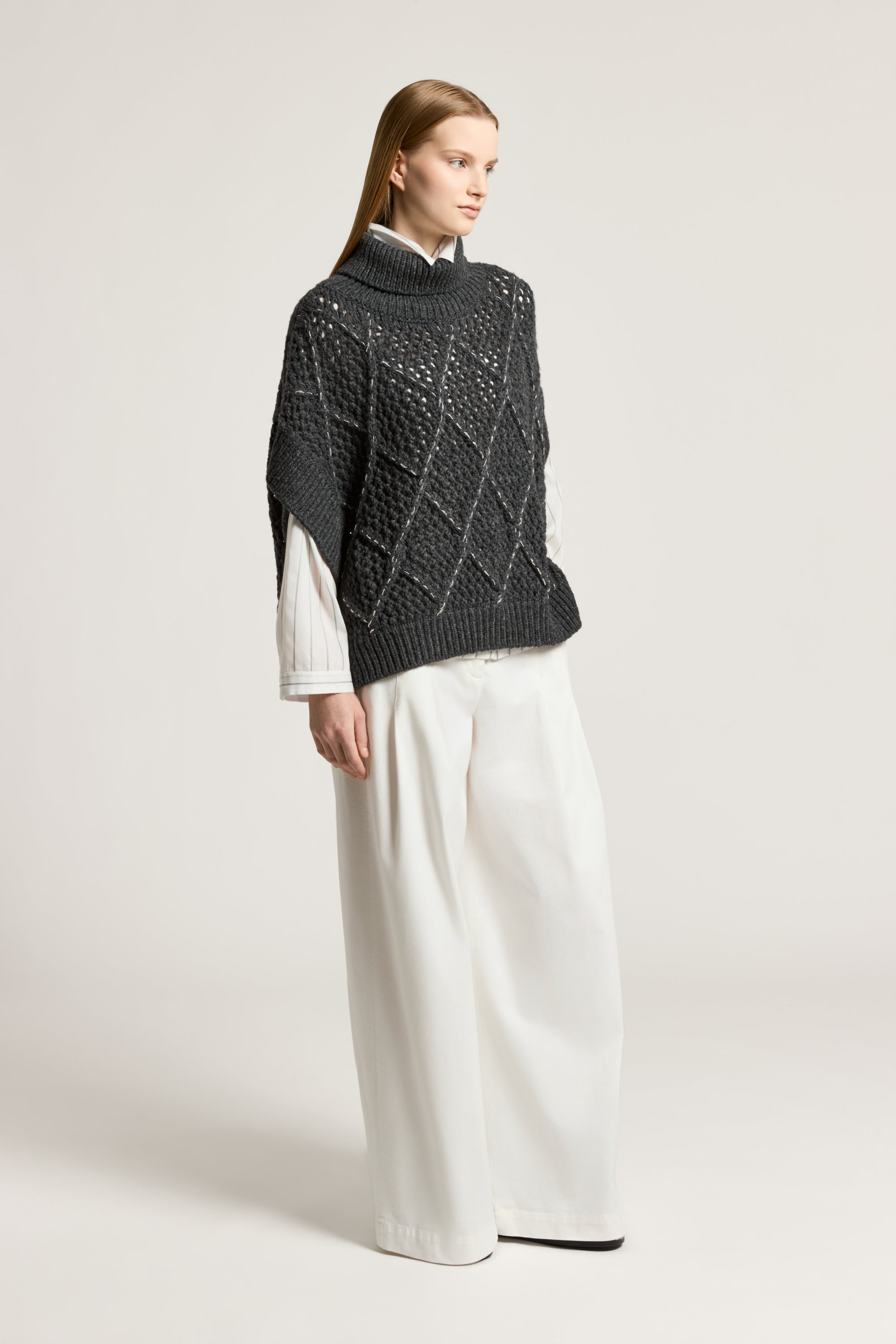 Cotton gabardine trousers | Peserico US