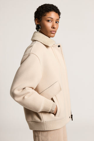 Wool and cashmere-blend jacket