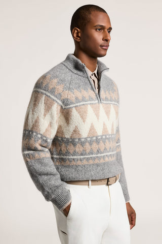 Alpaca, wool and cotton sweater