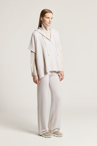 Wool, silk and cashmere trousers