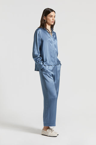 Viscose satin trousers