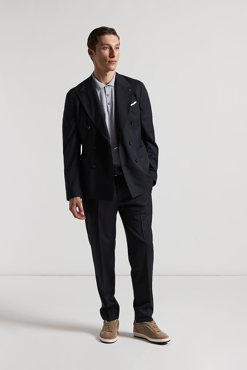 Loro Piana lightweight wool jogger trousers | Peserico US