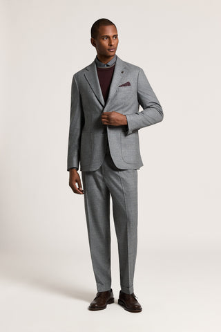 Pure wool flannel trousers