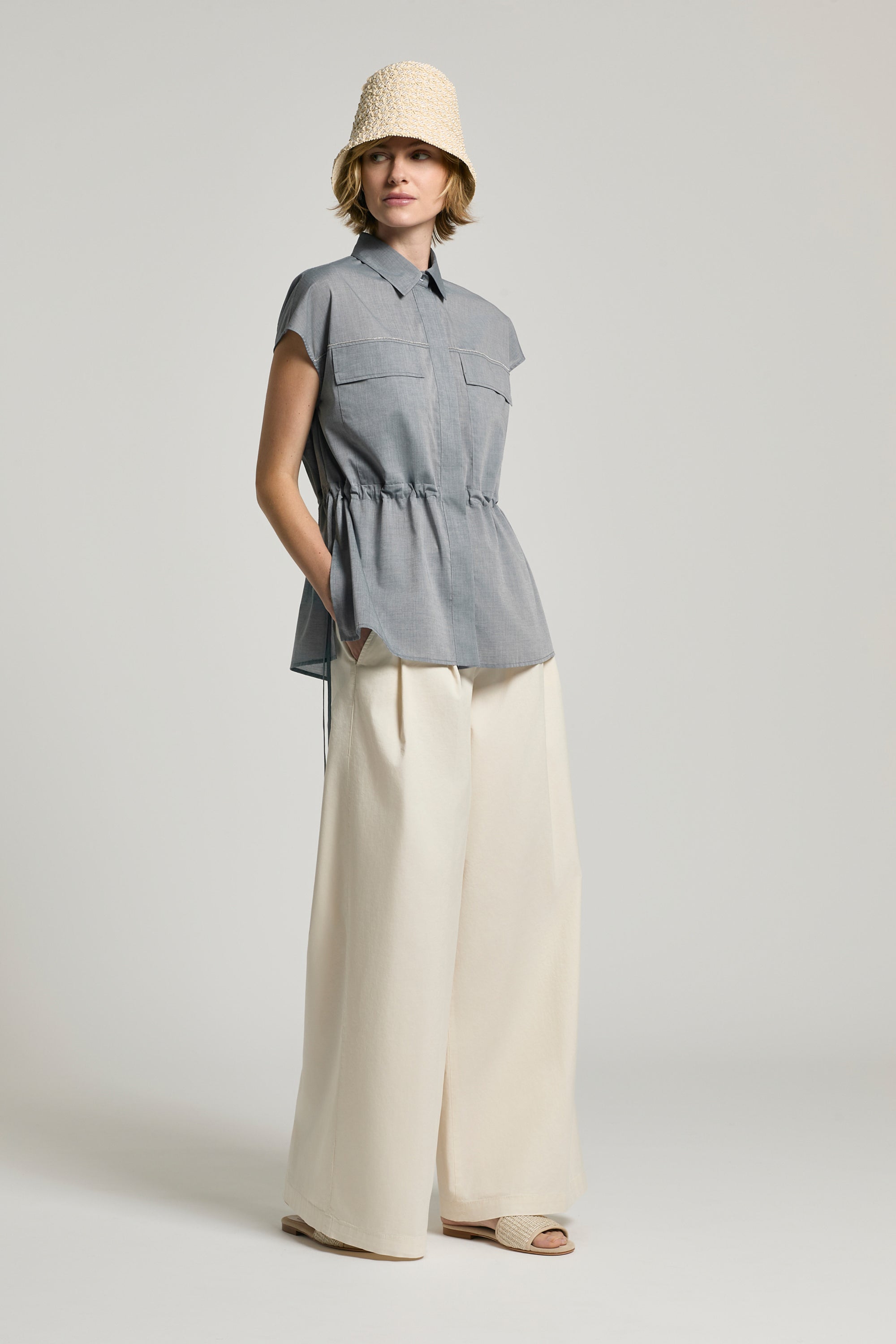 Women's Wide-leg trousers - made in Italy | Peserico US