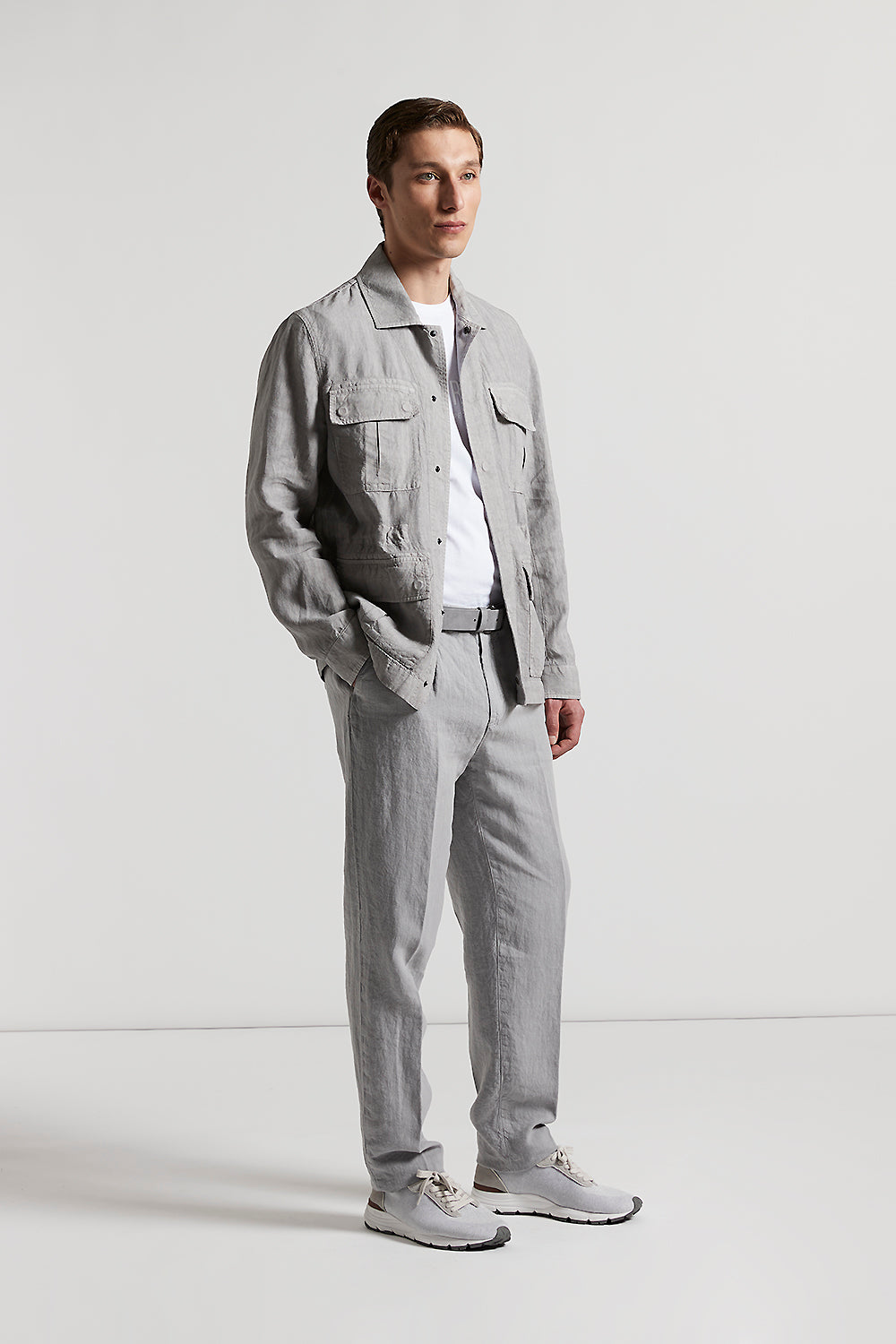 Pure linen Sahara jacket | Peserico US