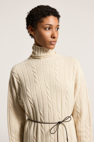 Long wool, silk and cashmere dress 4 / 5
