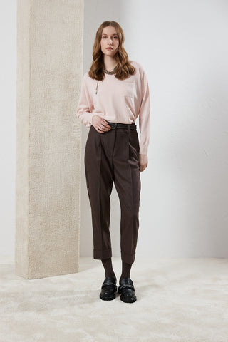 Wool, silk and cashmere sweater