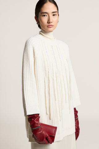 Wool, silk and cashmere sweater