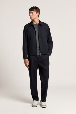 Pure wool gabardine trousers