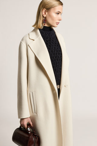 Wool and cashmere cloth coat