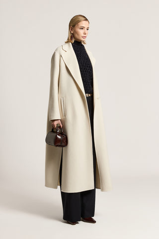 Wool and cashmere cloth coat