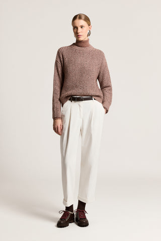 Alpaca, wool and cotton sweater 2 / 3