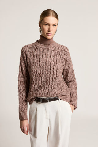 Alpaca, wool and cotton sweater 4 / 6