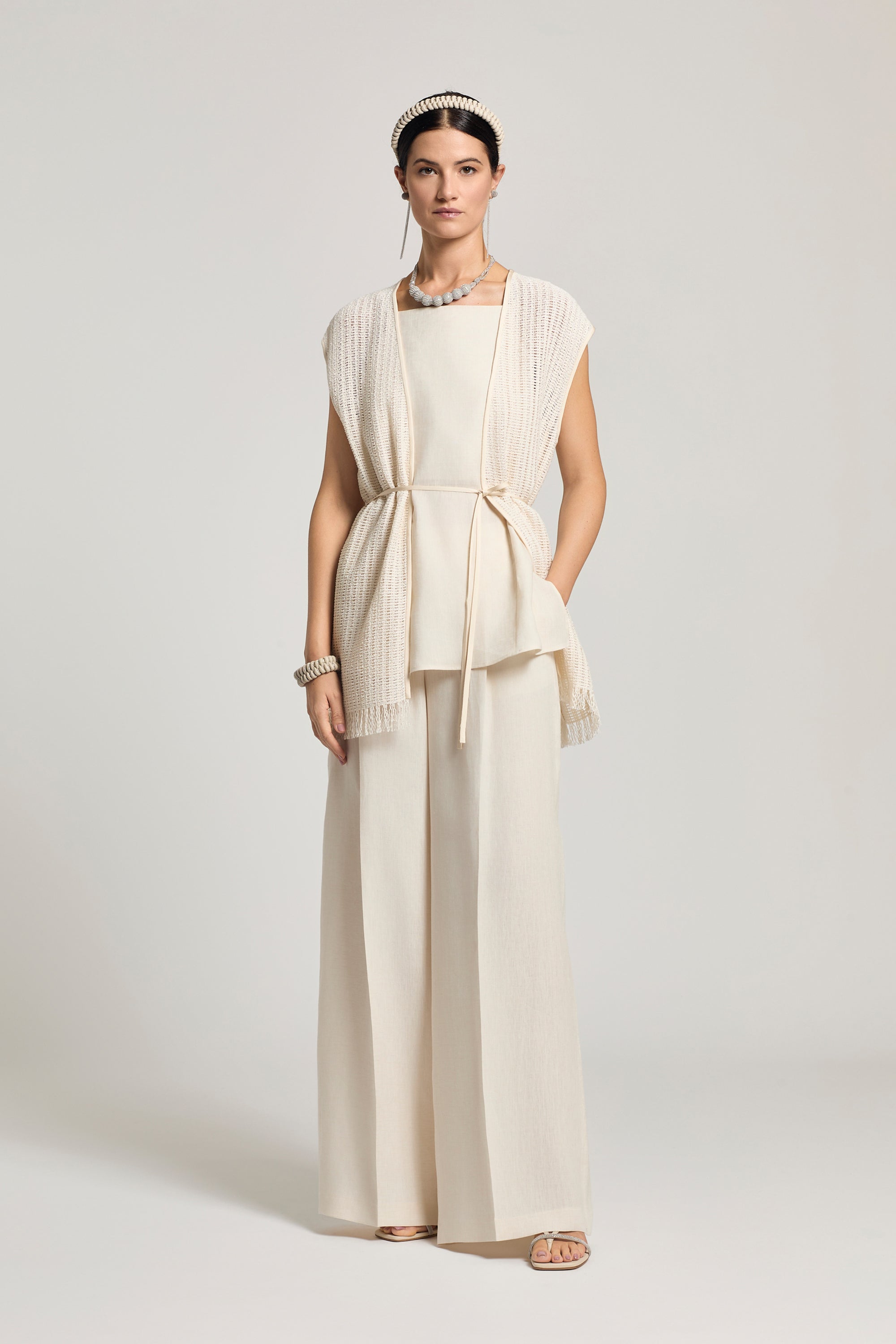 Women's Wide-leg trousers - made in Italy | Peserico US