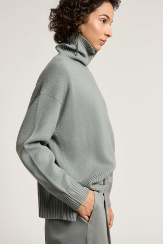 Wool, silk and cashmere sweater