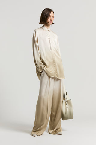 Viscose satin trousers