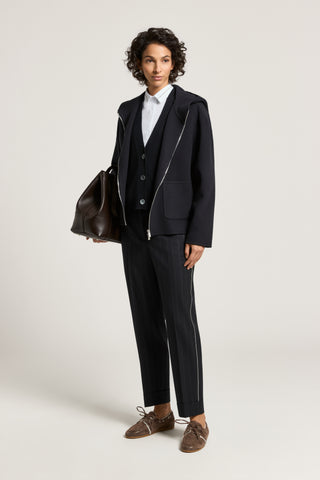 Cashmere wool-blend jacket