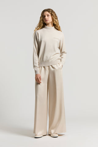 Fluid viscose twill trousers
