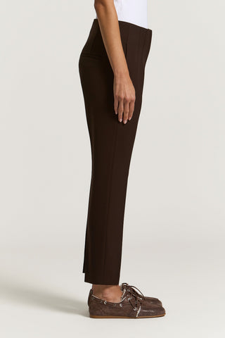 Compact double technical fabric trousers