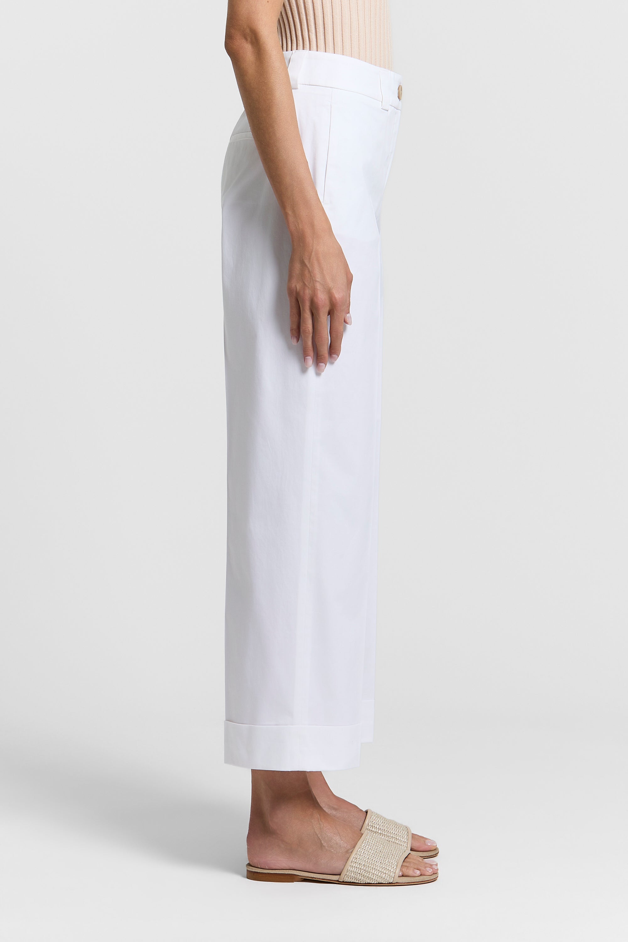 Stretch cotton trousers | Peserico US