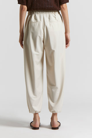 Jogger trousers in Loro Piana technical gabardine