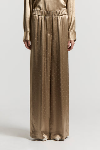Viscose satin trousers