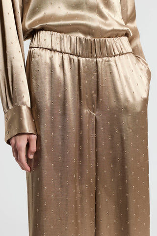 Viscose satin trousers