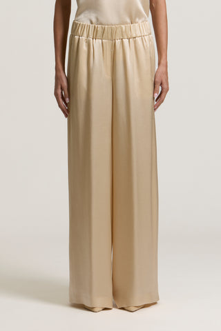 Viscose satin palazzo trousers 1 / 4