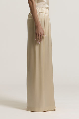 Viscose satin palazzo trousers 2 / 4