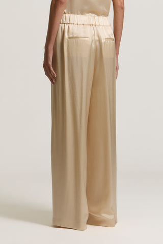 Viscose satin palazzo trousers 4 / 4