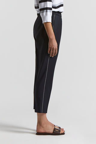 Loro Piana elasticated canvas trousers