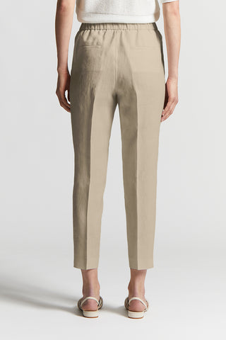 Woman pant with elastic waistband