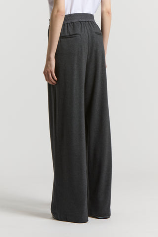 Modal cotton jersey trousers
