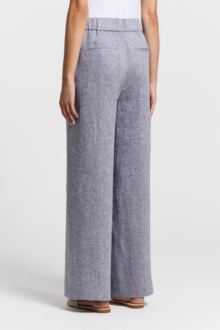 Lightweight pure linen canvas trousers