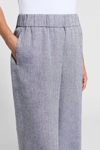 Lightweight pure linen canvas trousers