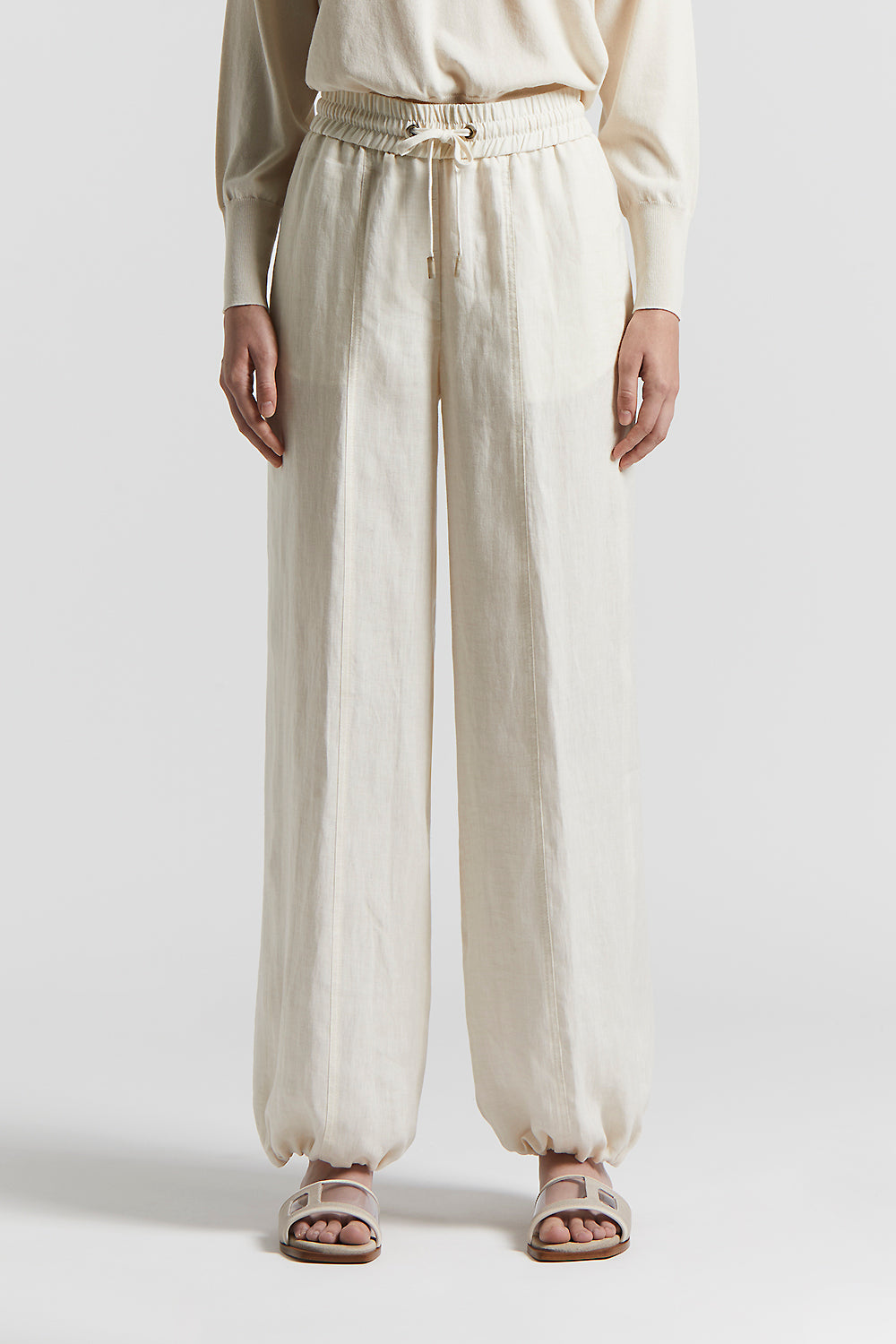 パンツ PESERICO Women Straight Pants P0414002769 040 grey Peserico straight-leg Track Pants | Grey | FARFETCH