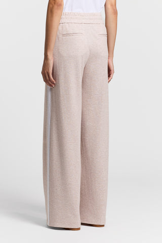 Technical cotton double fleece trousers