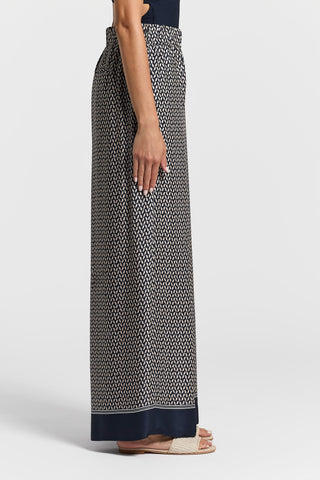 Viscose twill trousers