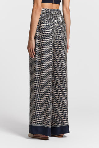 Viscose twill trousers