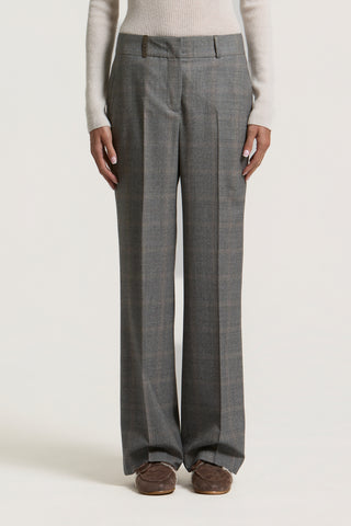 Pure wool flannel palazzo trousers 1 / 3