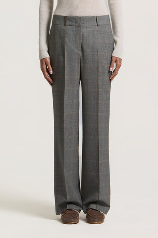 Pure wool flannel palazzo trousers 1 / 3