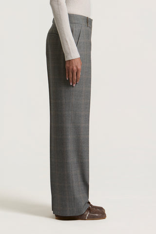 Pure wool flannel palazzo trousers 3 / 3