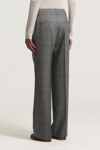 Pure wool flannel palazzo trousers 5 / 5
