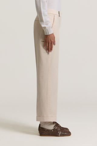 Cotton and silk gabardine trousers 2 / 4
