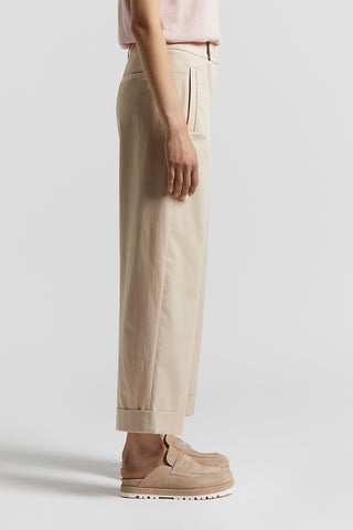 Lightweight stretch cotton gabardine trousers