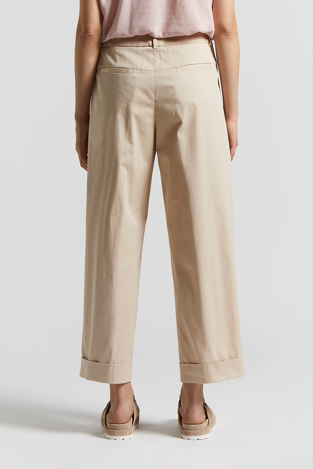 Lightweight stretch cotton gabardine trousers | Peserico US