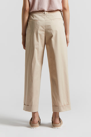 Lightweight stretch cotton gabardine trousers